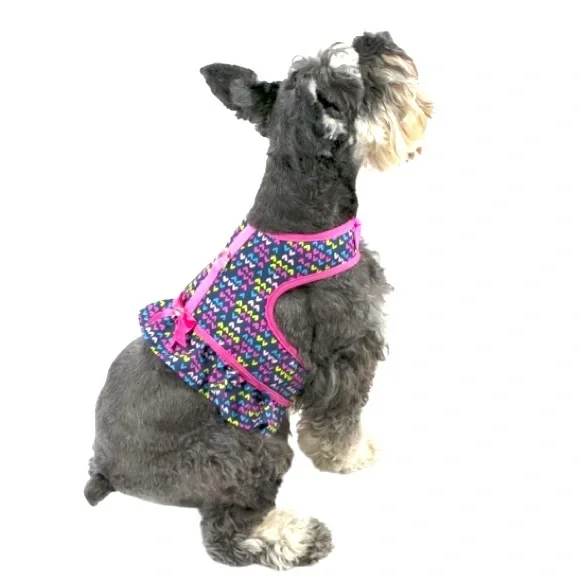 Vibrant life Dog Harness XS Ruffle Hearts Dog NWT - Picture 1 of 9